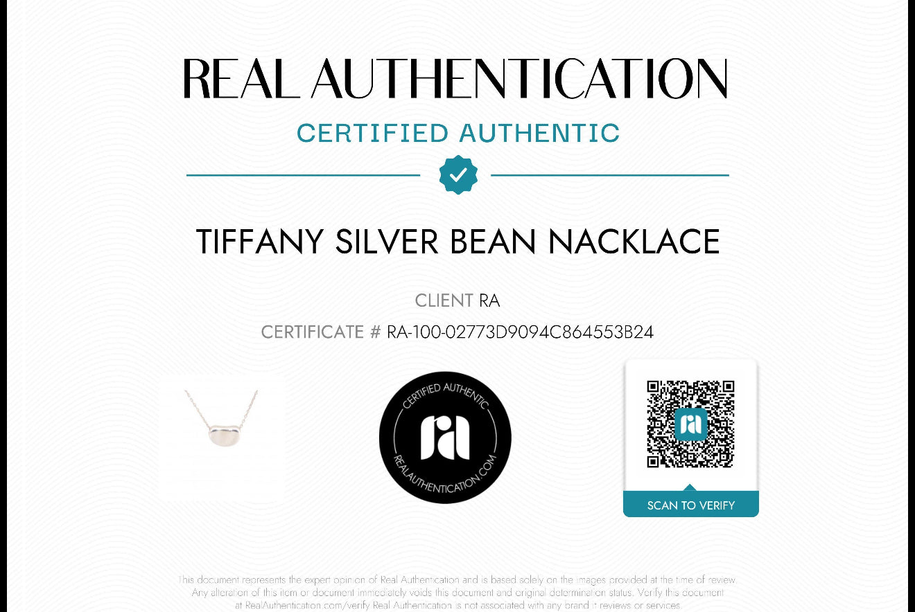 Tiffany Bean Necklace
