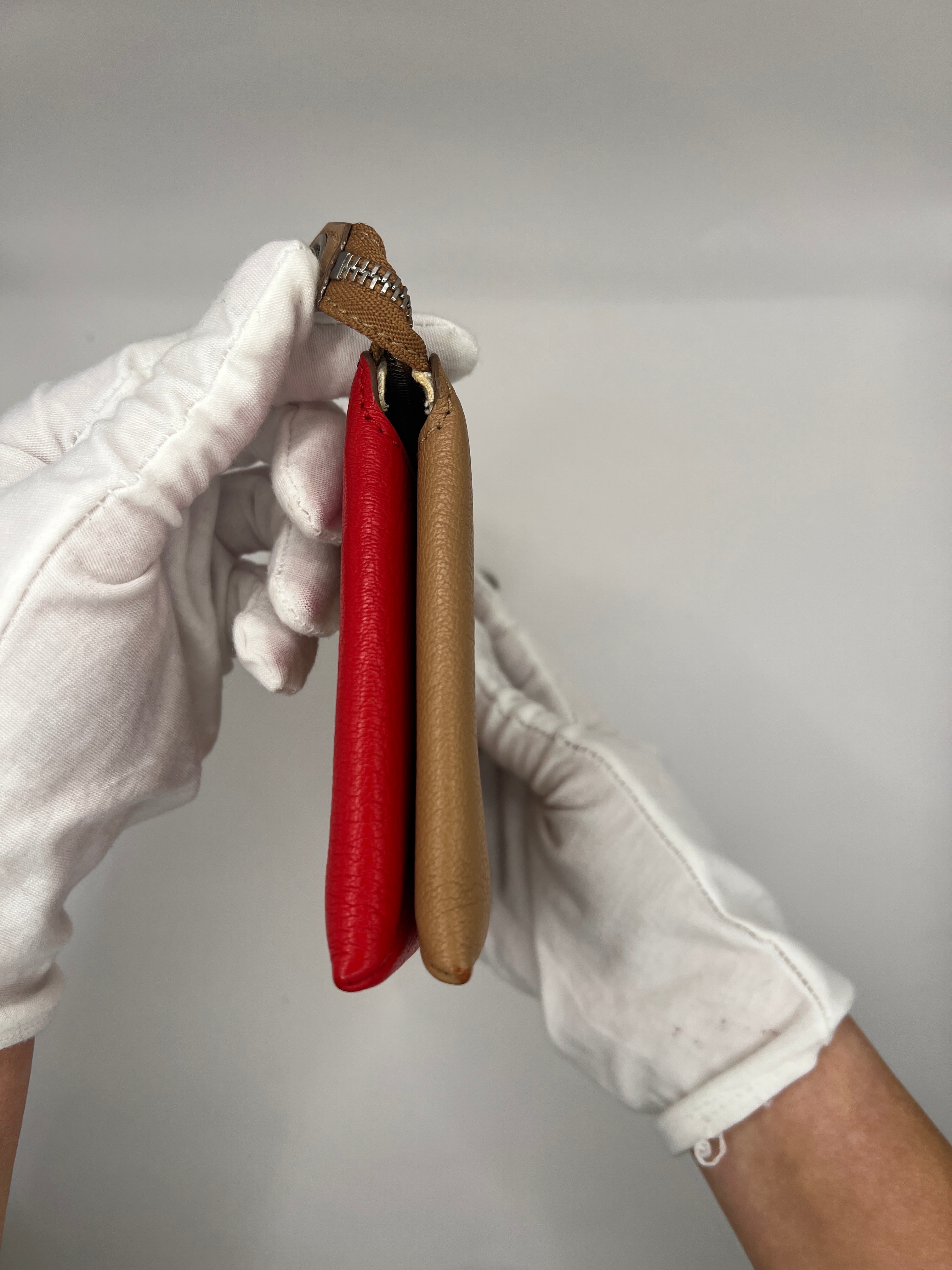 Givenchy Leather Two-Tone Pouch Wrislet