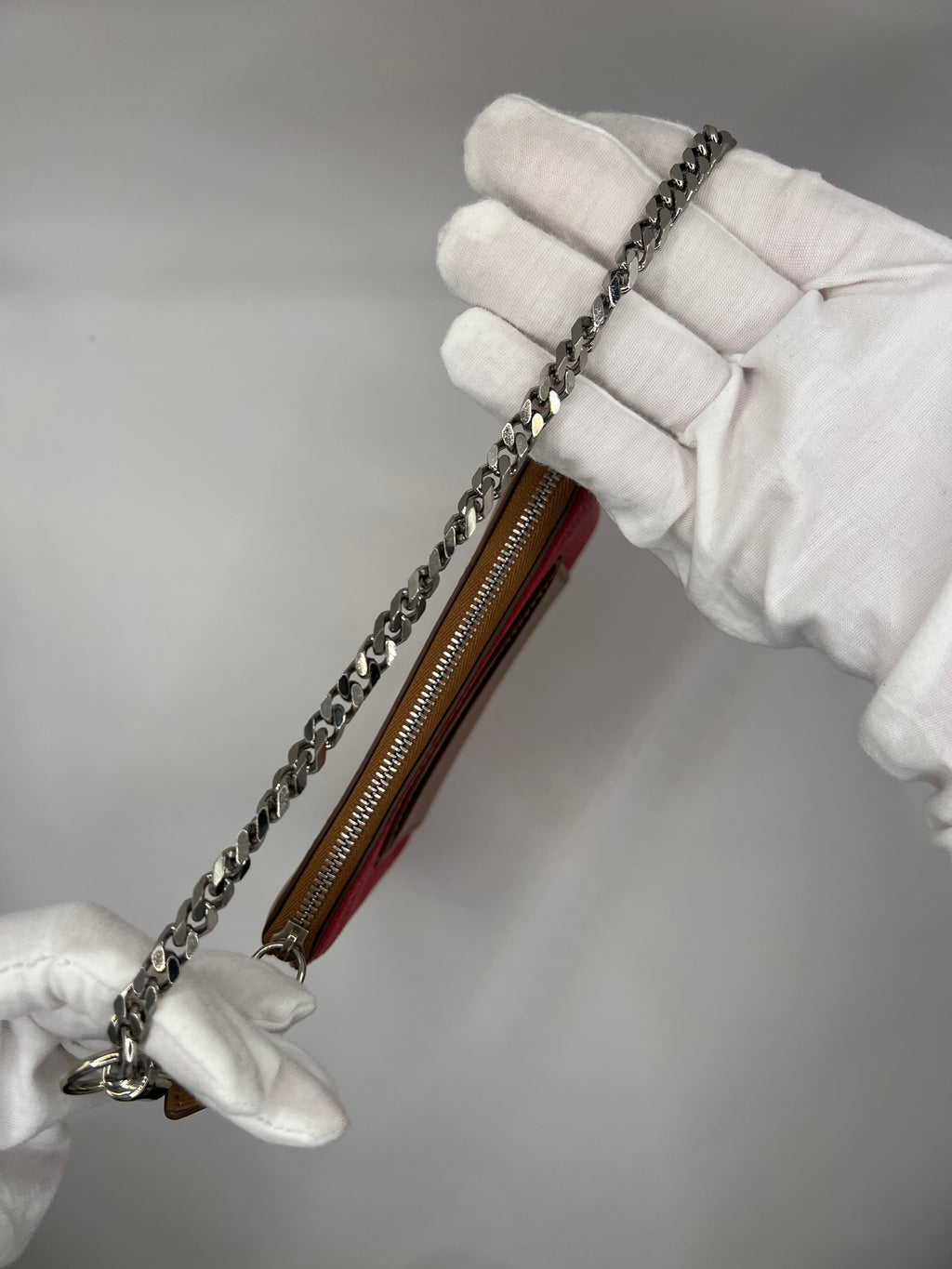 Givenchy Leather Two-Tone Pouch Wrislet