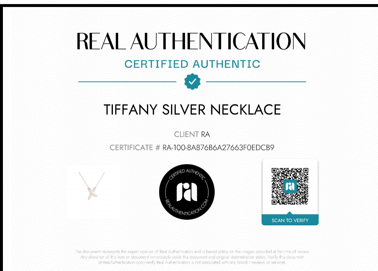 Tiffany's Paloma's Graffiti X Necklace