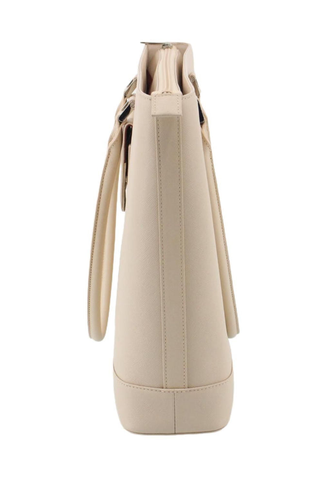 Burberry Beige Leather Tote Bag