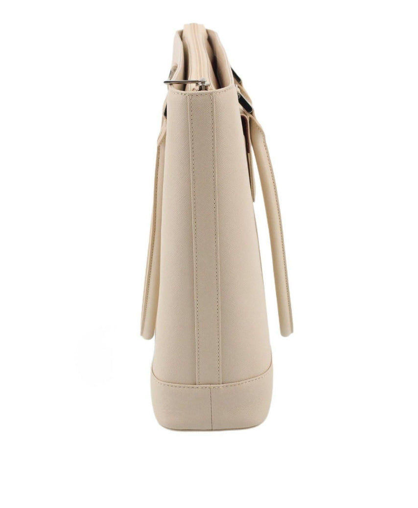 Burberry Beige Leather Tote Bag