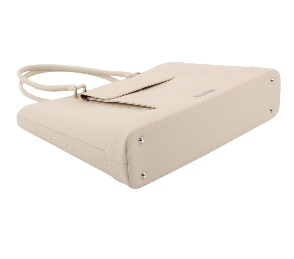 Burberry Beige Leather Tote Bag