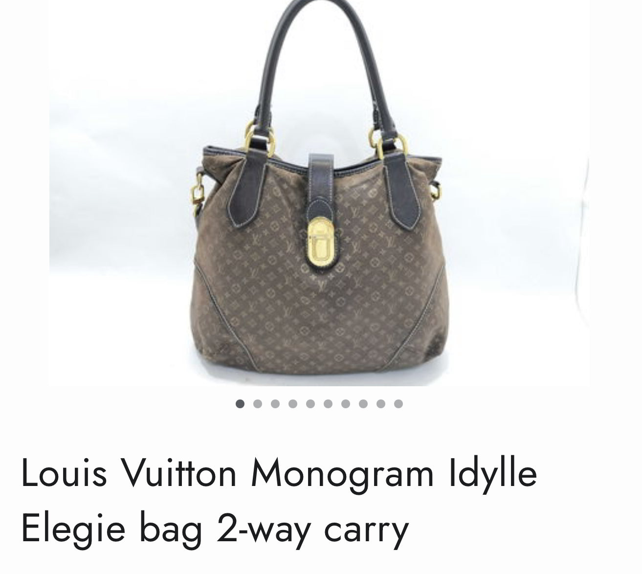 Louis Vuitton Monogram Idylle Elegie bag 2-way carry