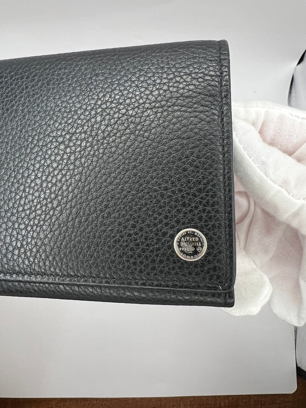 Dunhill Pebbled Leather Long Wallet