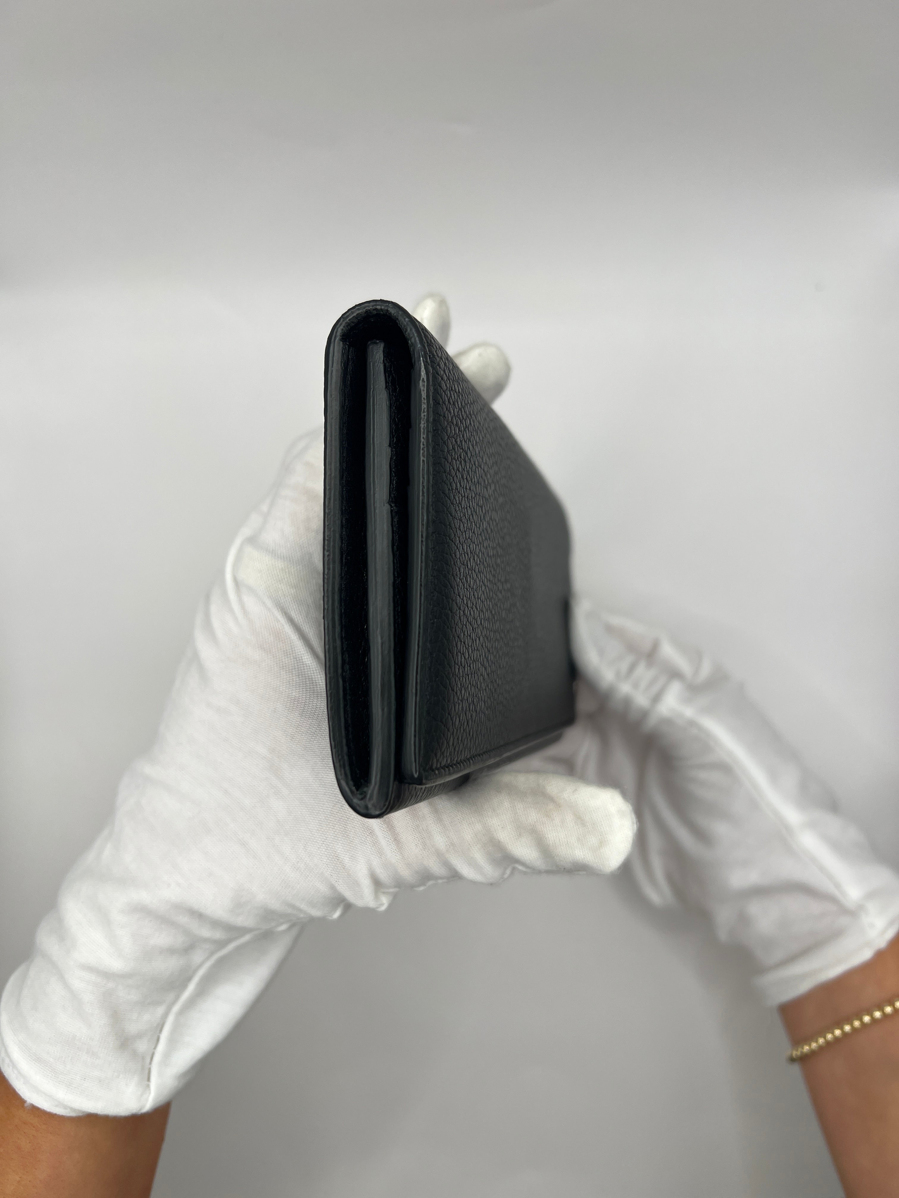 Dunhill Pebbled Leather Long Wallet