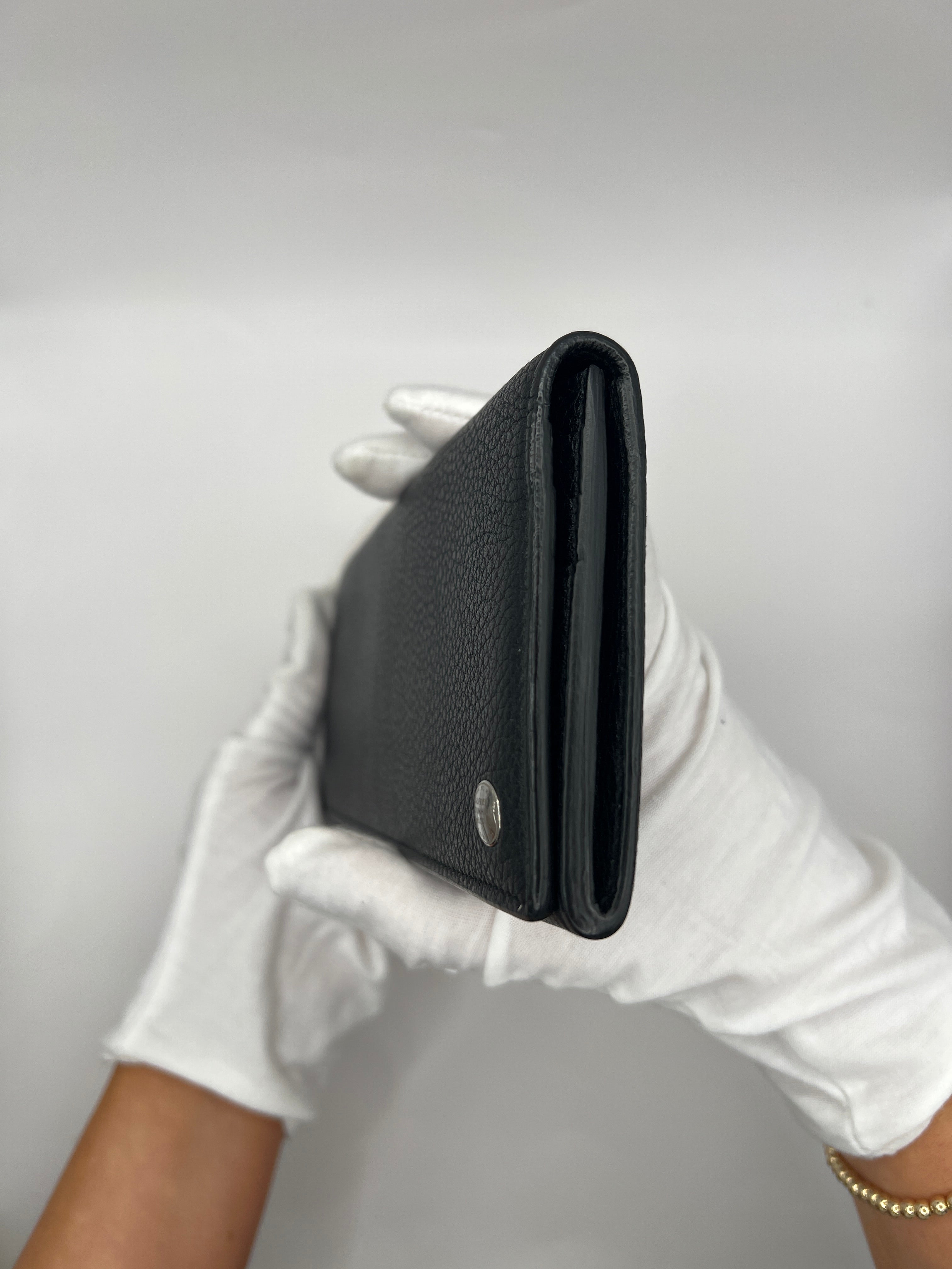 Dunhill Pebbled Leather Long Wallet