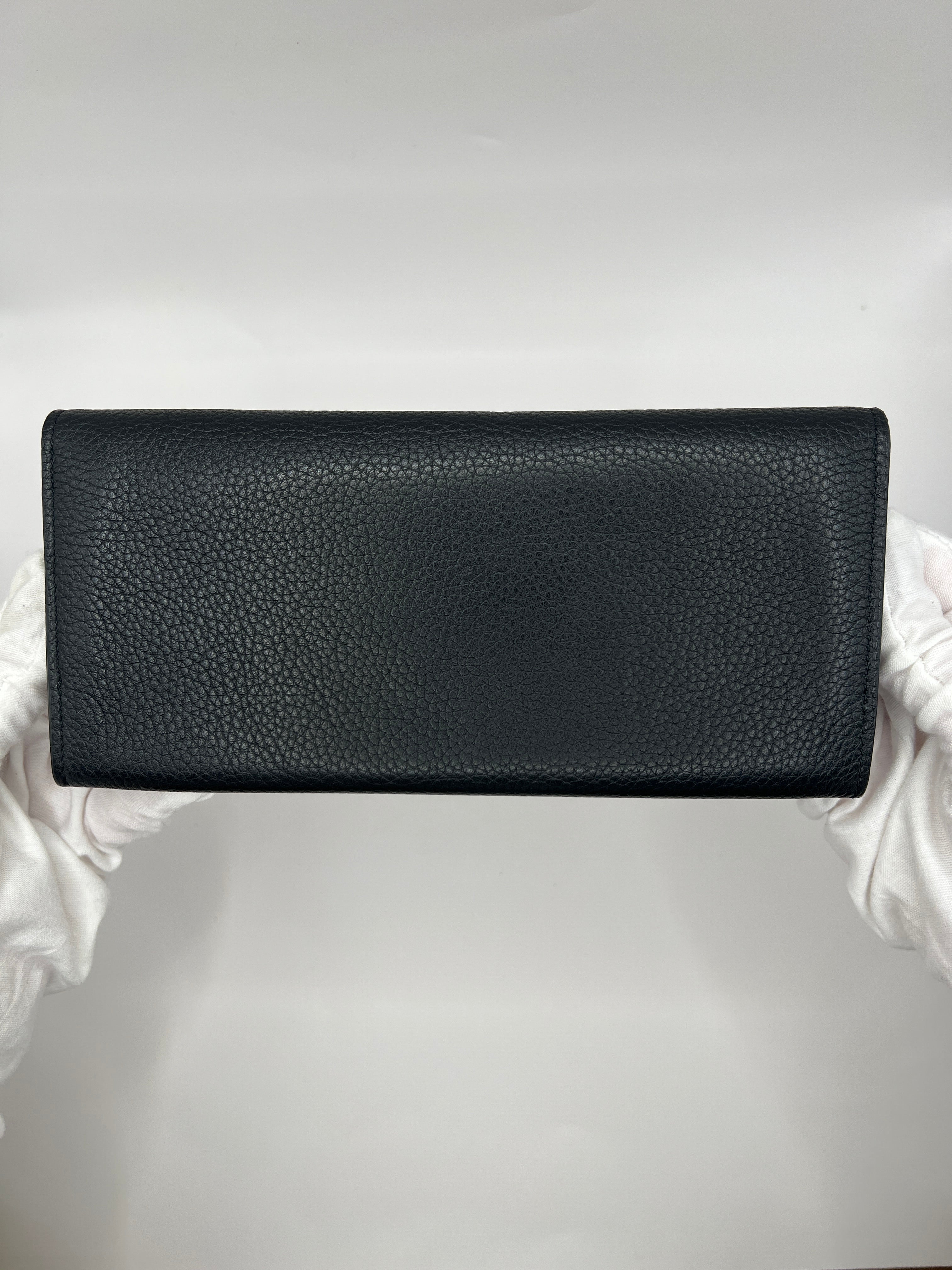 Dunhill Pebbled Leather Long Wallet