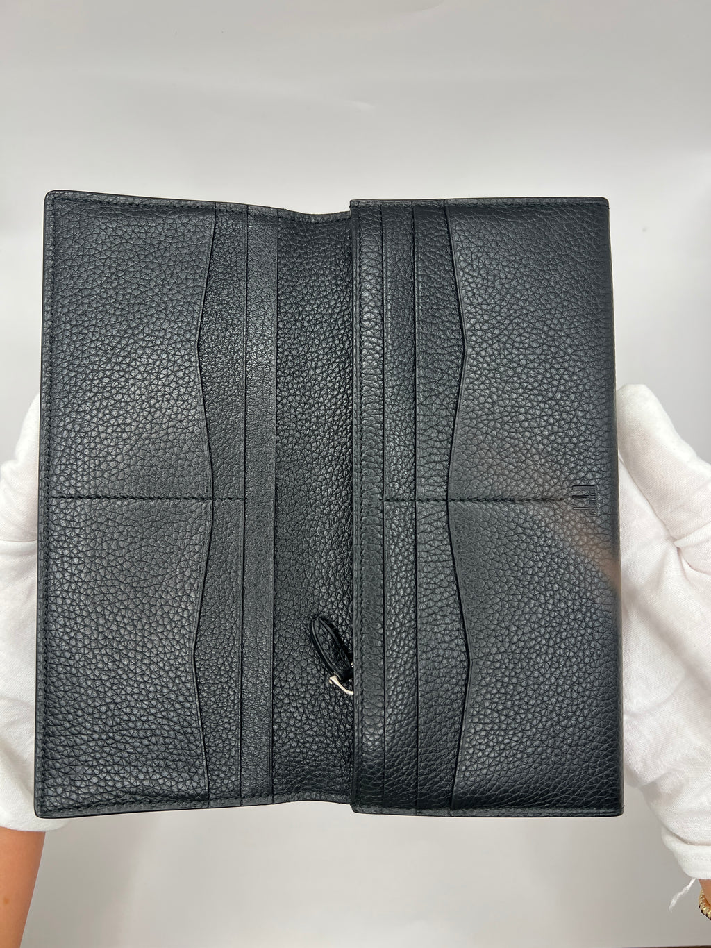 Dunhill Pebbled Leather Long Wallet