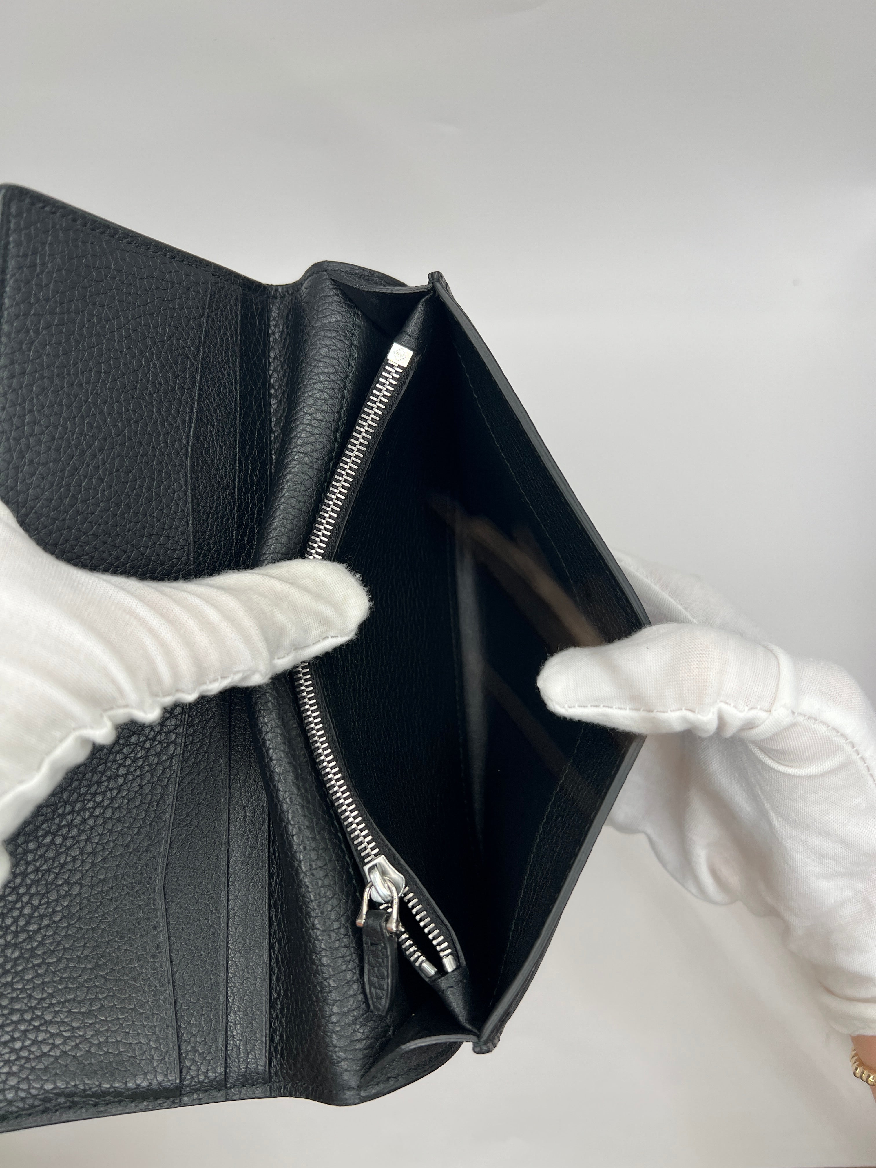 Dunhill Pebbled Leather Long Wallet