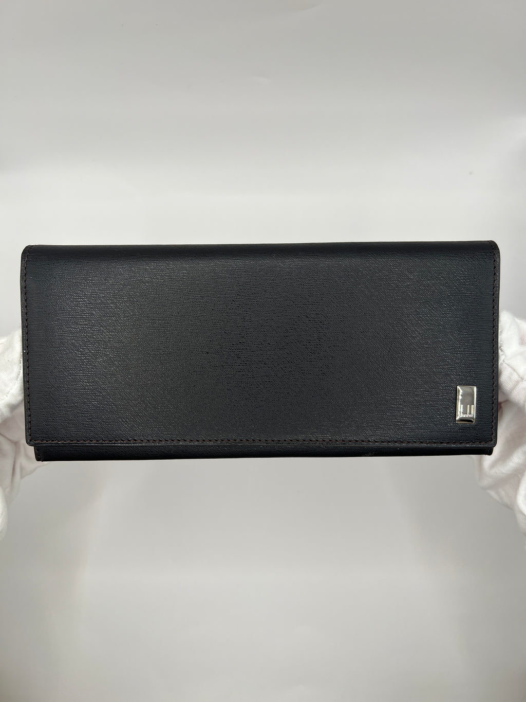 Dunhill Black Saffiano Leather Long Wallet