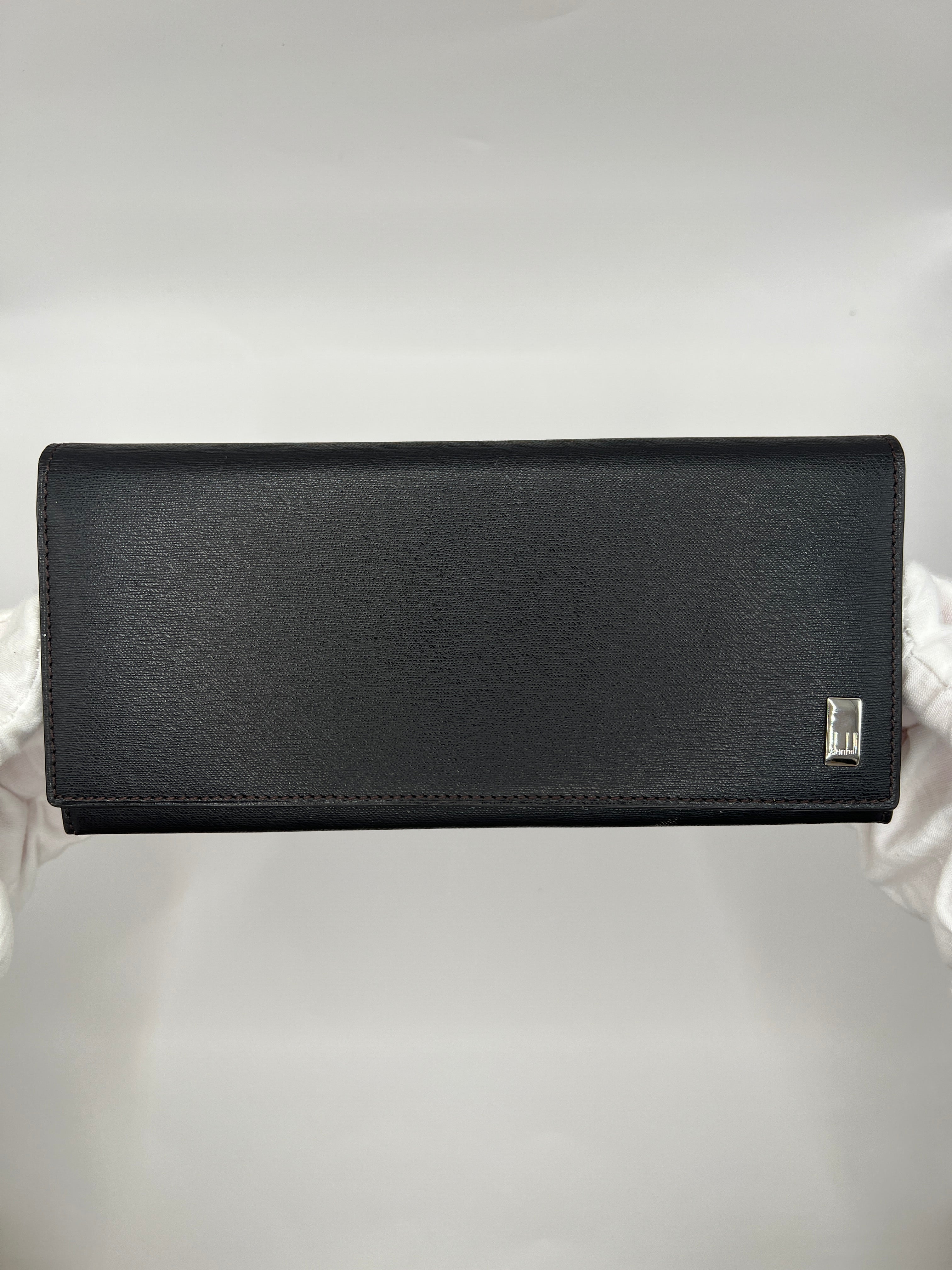 Dunhill Black Saffiano Leather Long Wallet