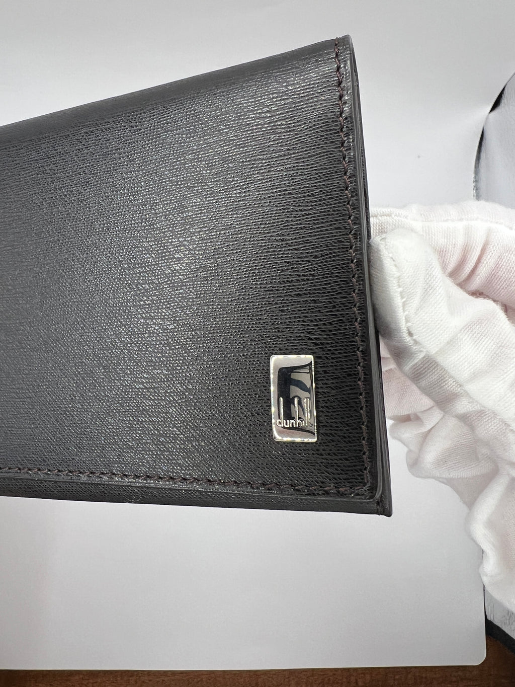 Dunhill Black Saffiano Leather Long Wallet