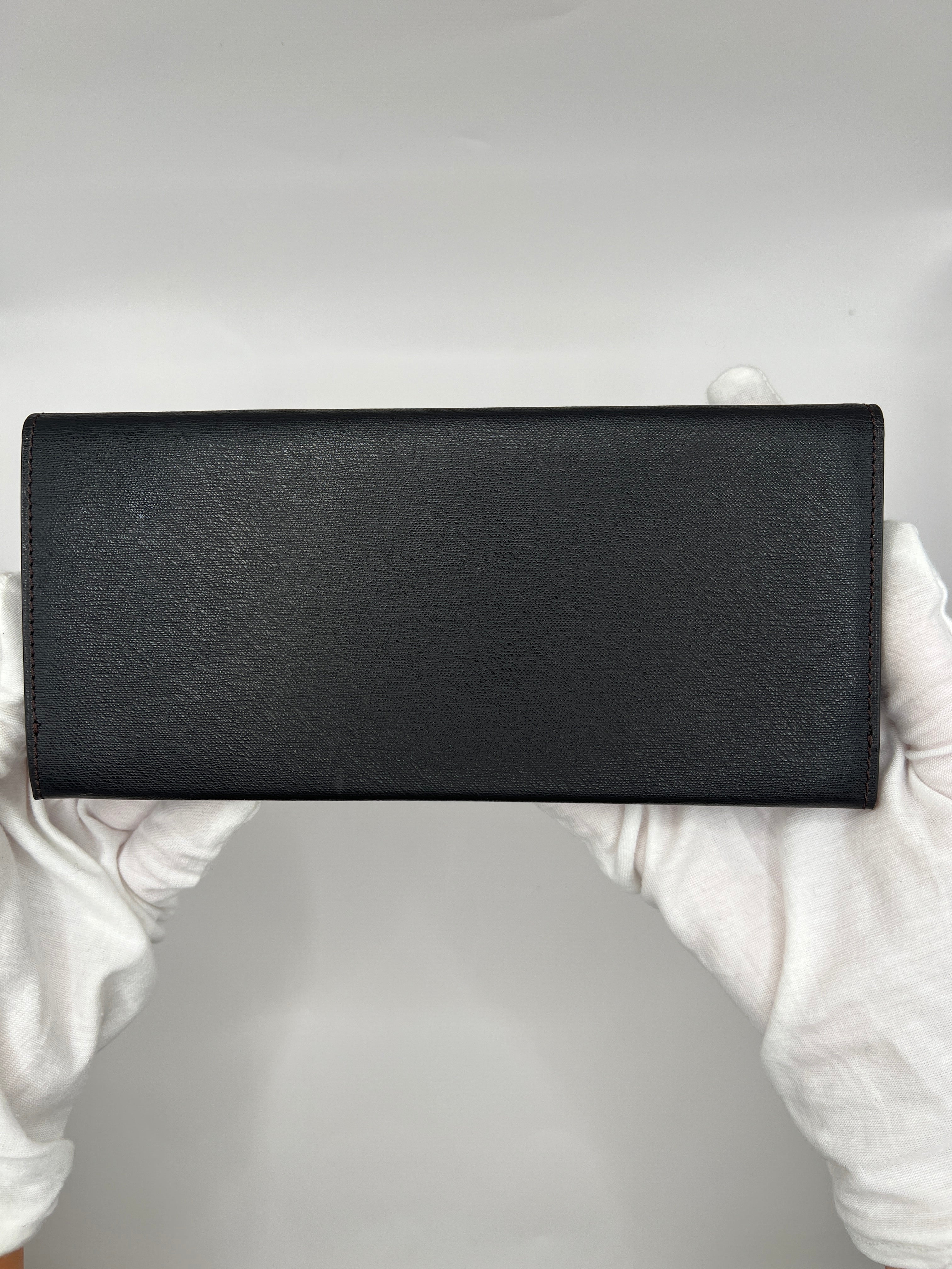 Dunhill Black Saffiano Leather Long Wallet