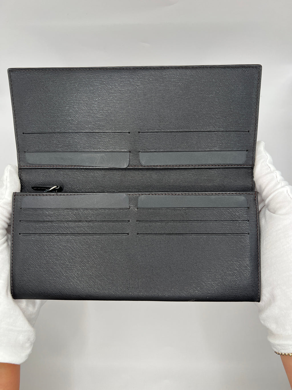 Dunhill Black Saffiano Leather Long Wallet