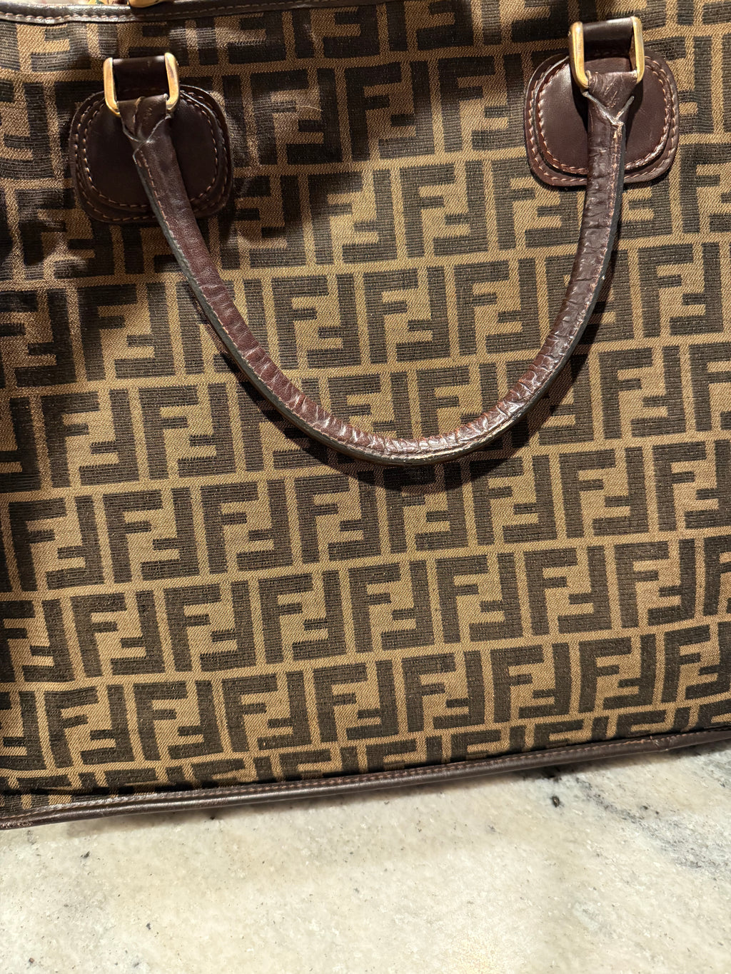 Fendi Zucca Canvas Tote – Brown FF Monogram