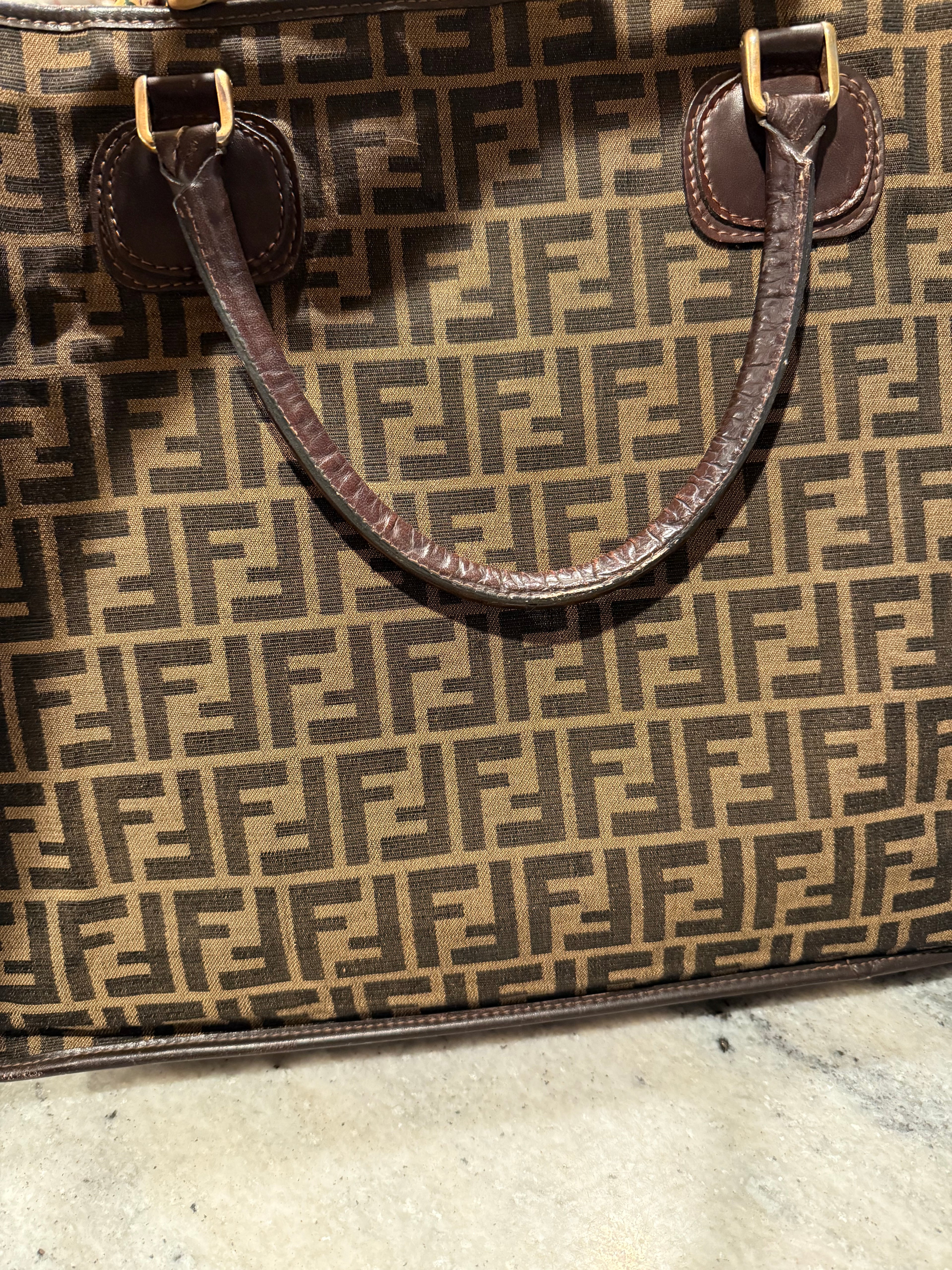 Fendi Zucca Canvas Tote – Brown FF Monogram