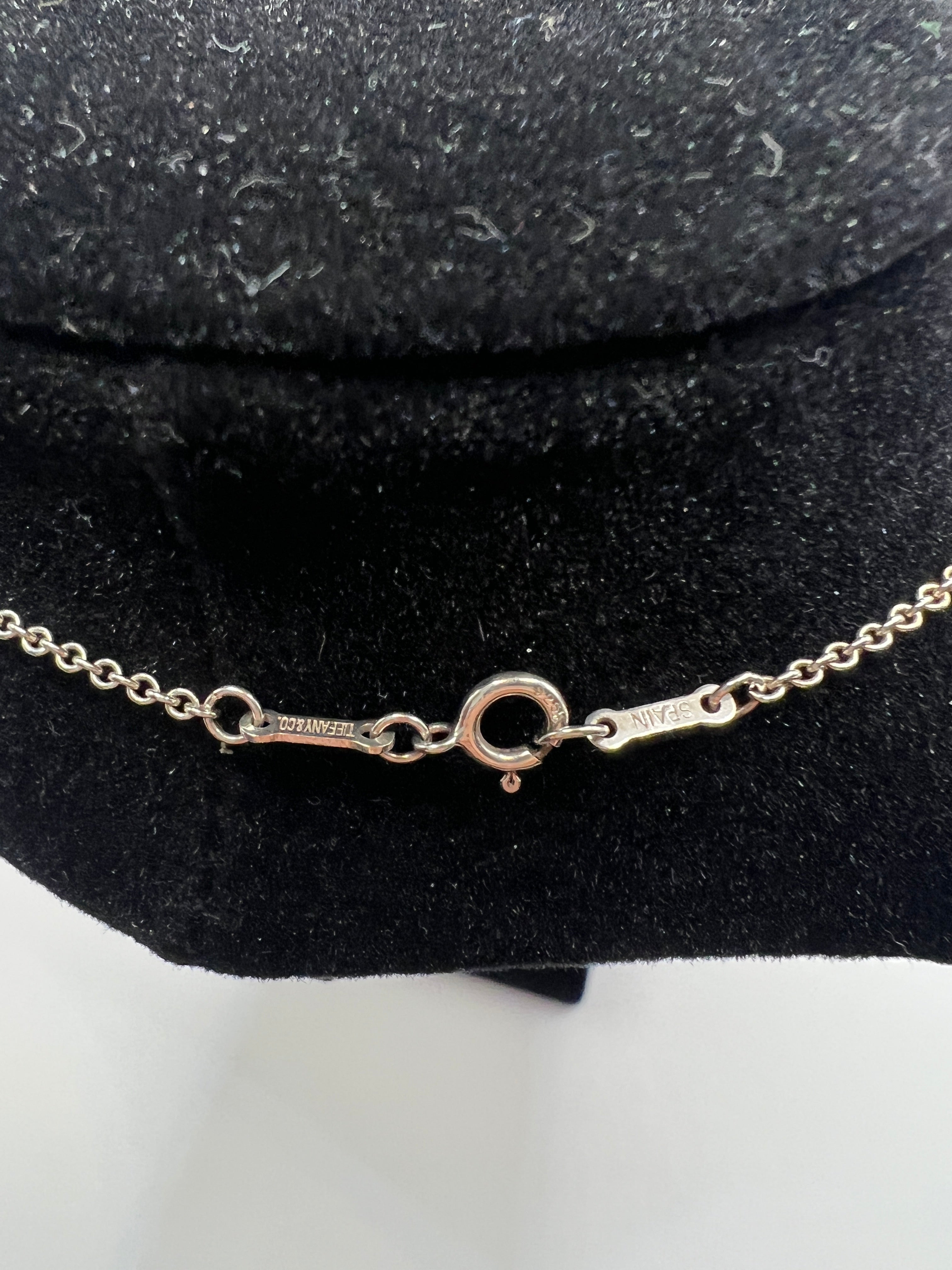 Tiffany & Co. Elsa Peretti Open Heart Necklace in Sterling Silver (18”)