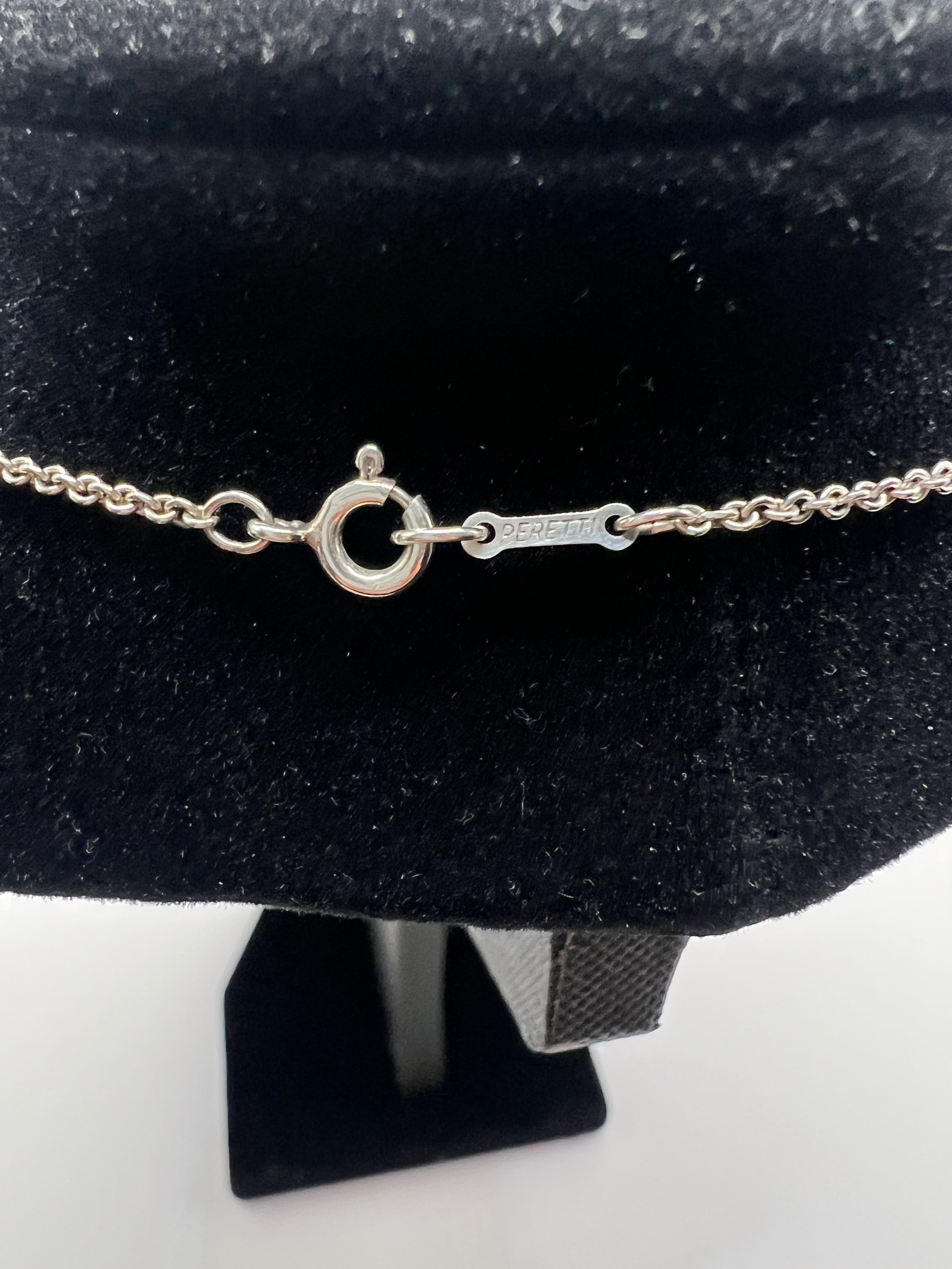 Tiffany & Co. Elsa Peretti Open Heart Necklace in Sterling Silver (16”)