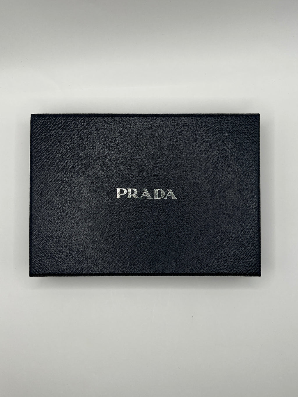 Prada Saffiano Leather Blue Zip-Around Wallet Blue with Box