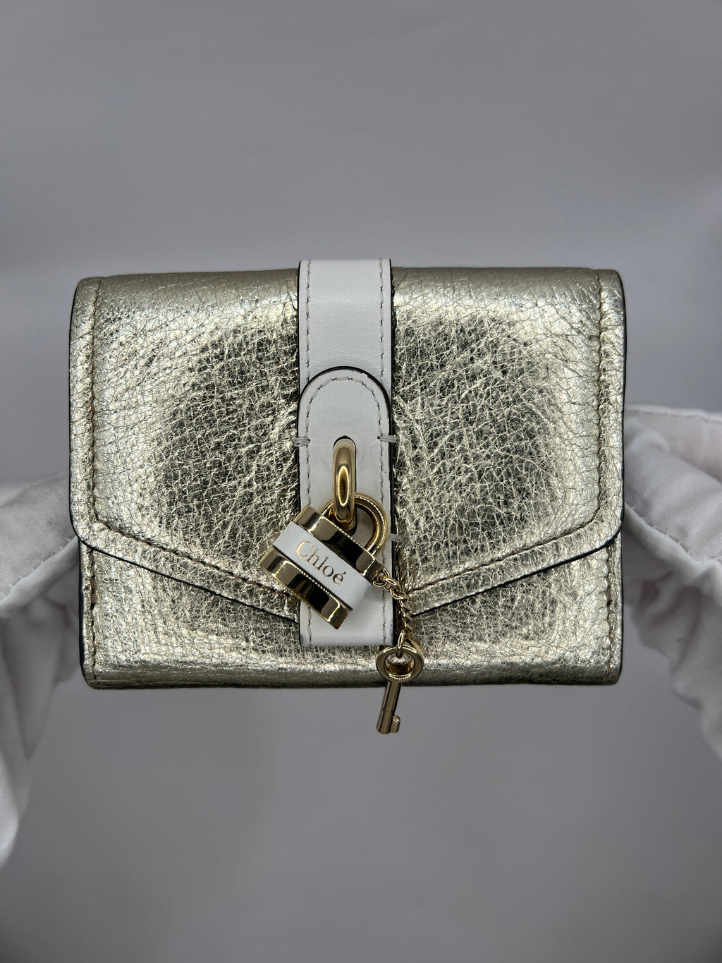 Chloe Mini Aby Wallet Light Gold