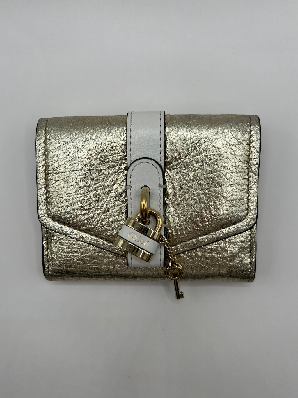 Chloe Mini Aby Wallet Light Gold