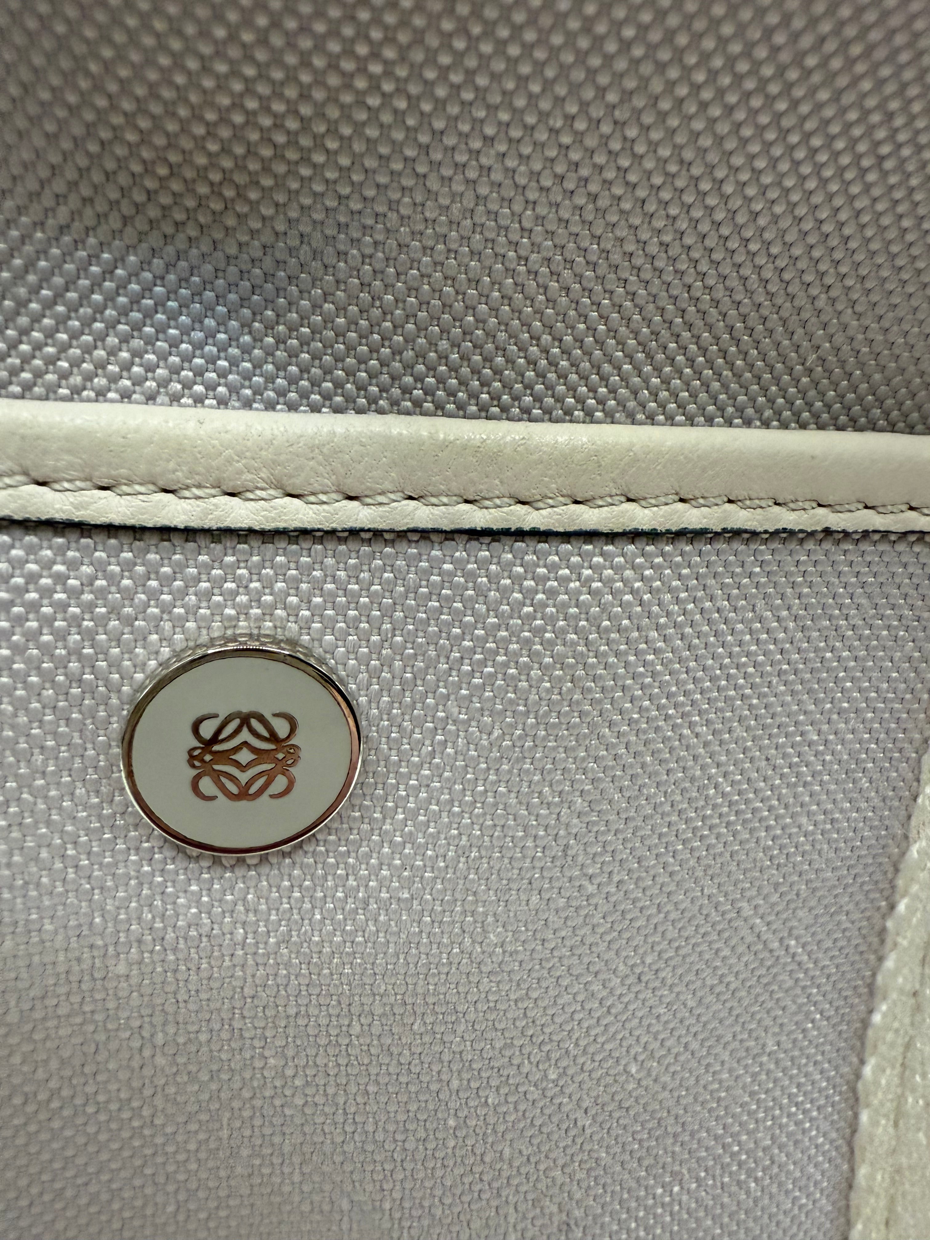 Loewe Light Grey Canvas Tote Bag
