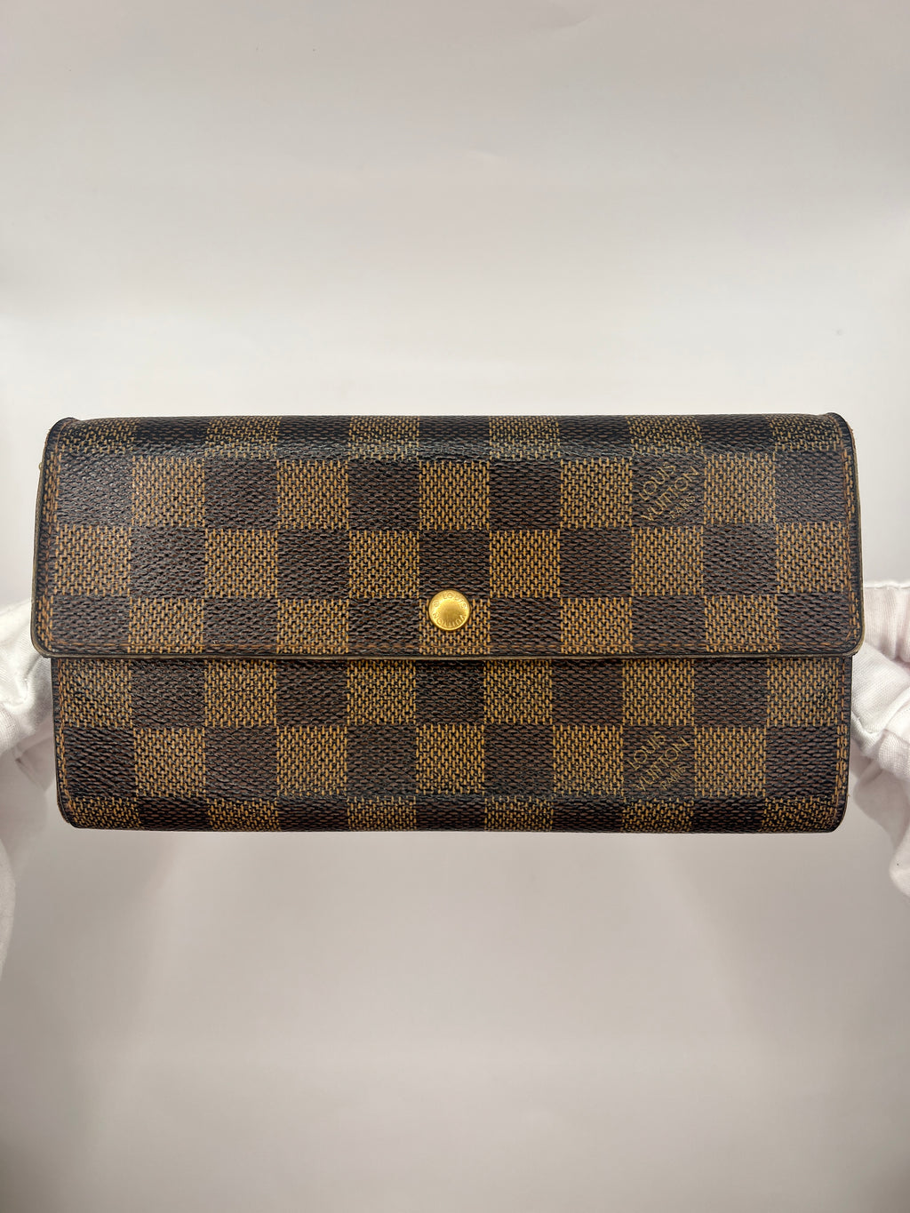Louis Vuitton Damier Ebene Sarah Wallet