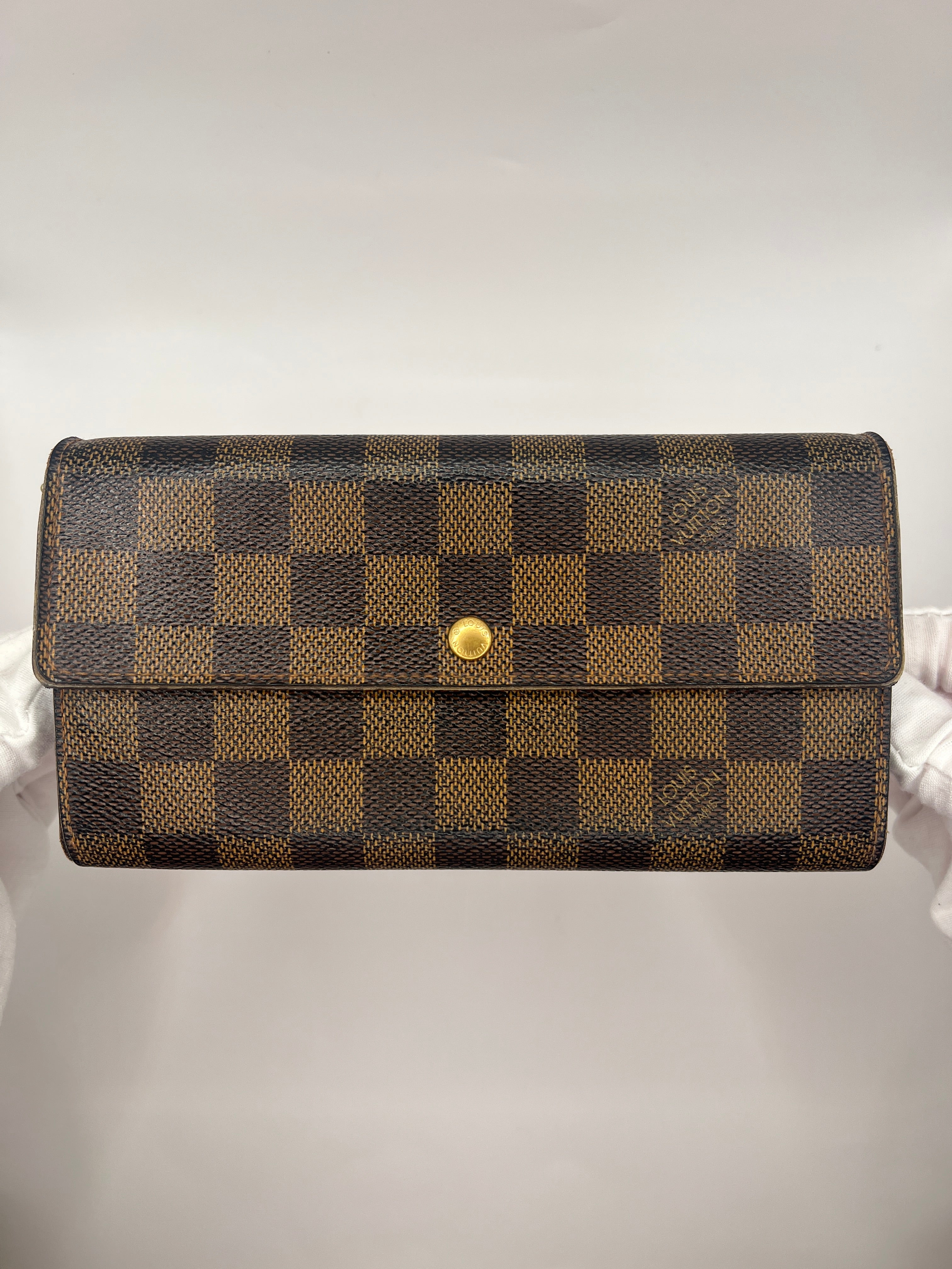 Louis Vuitton Damier Ebene Sarah Wallet