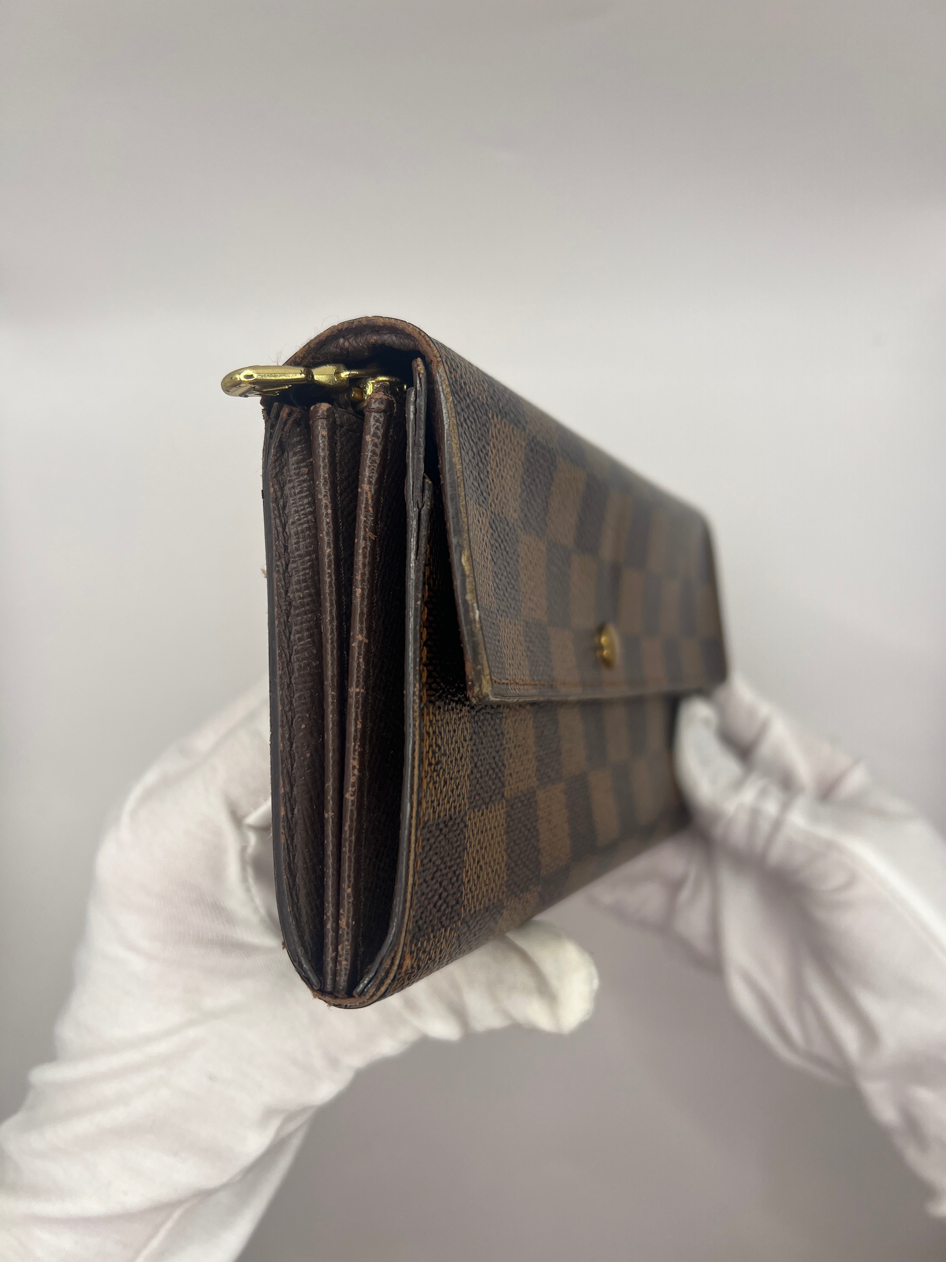 Louis Vuitton Damier Ebene Sarah Wallet