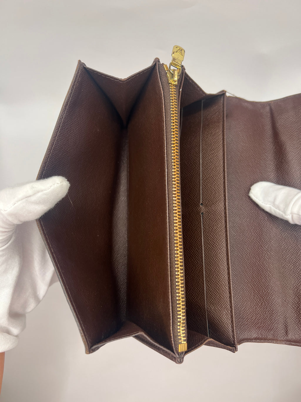 Louis Vuitton Damier Ebene Sarah Wallet