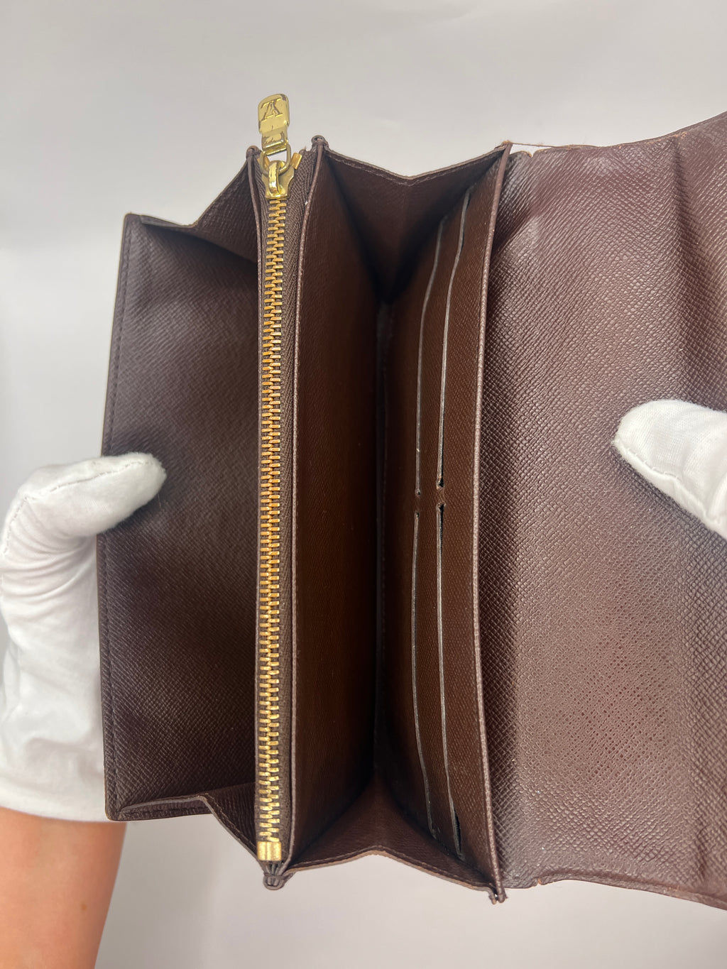 Louis Vuitton Damier Ebene Sarah Wallet