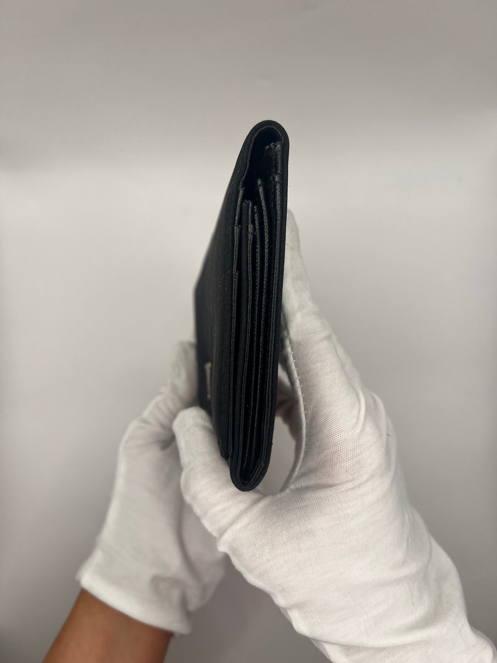 Prada Black Nylon Continental Wallet