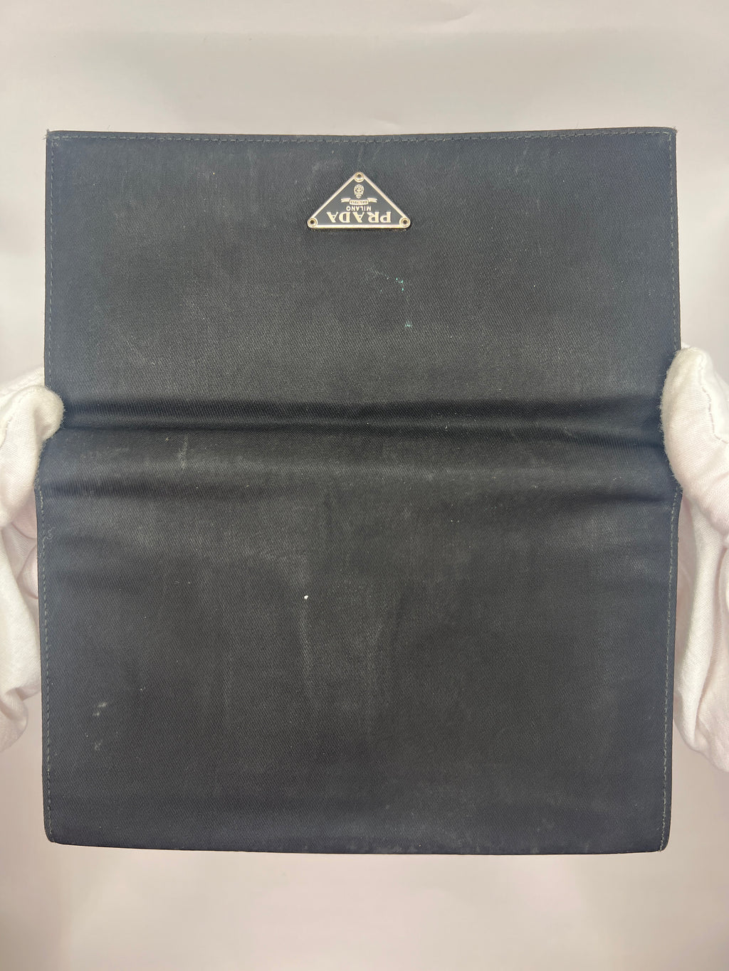 Prada Black Nylon Continental Wallet