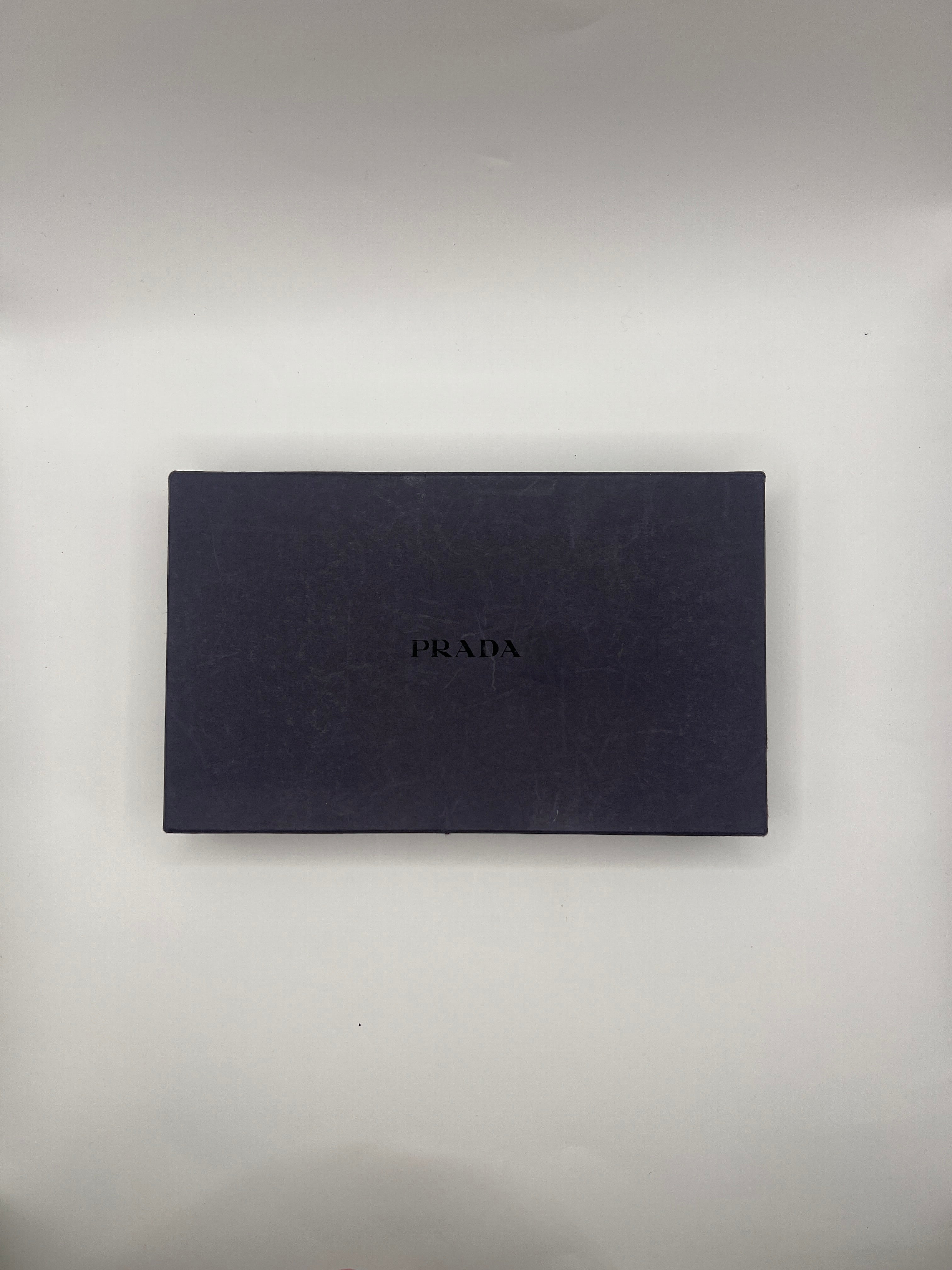 Prada Long Saffiano Leather Black Wallet Red Interior with Box
