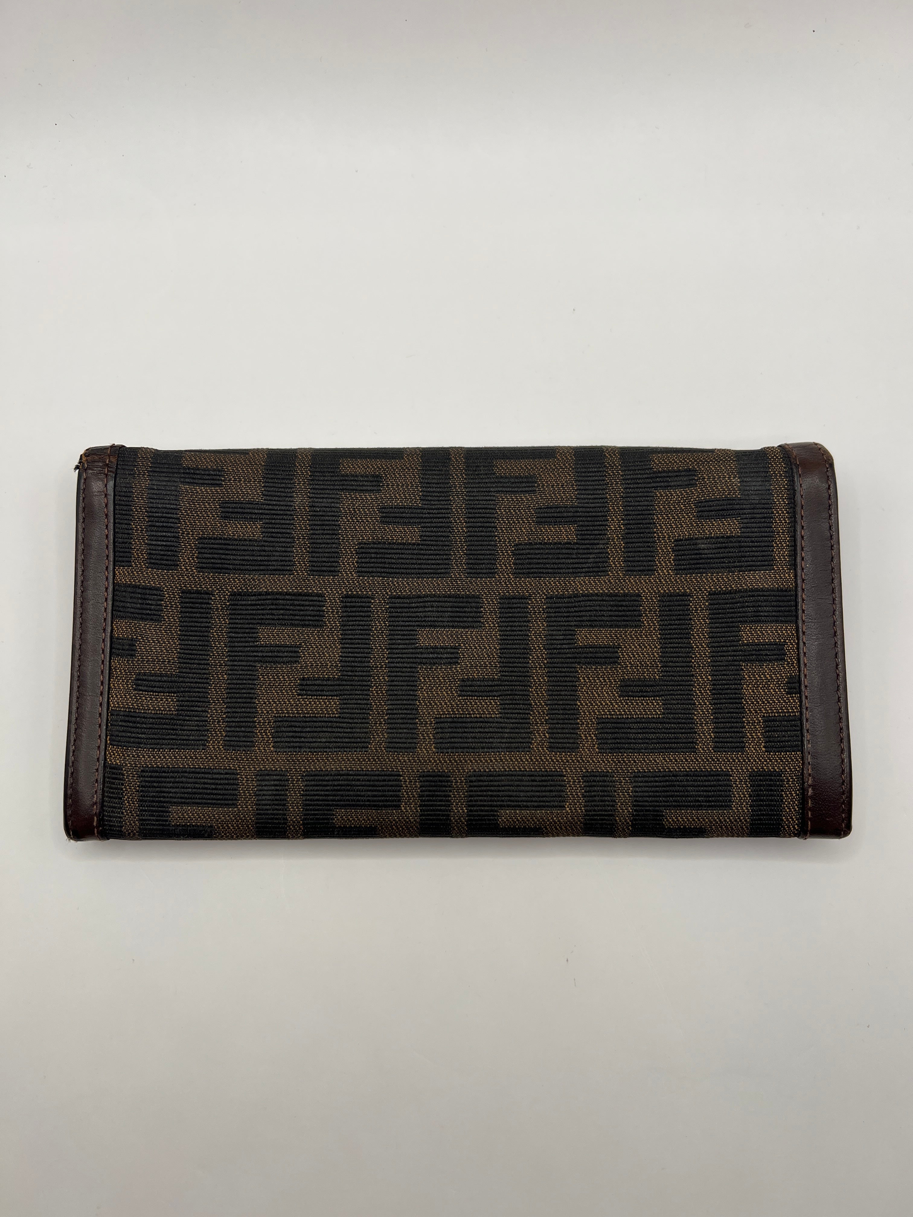 Fendi Zucca Canvas Continental Wallet