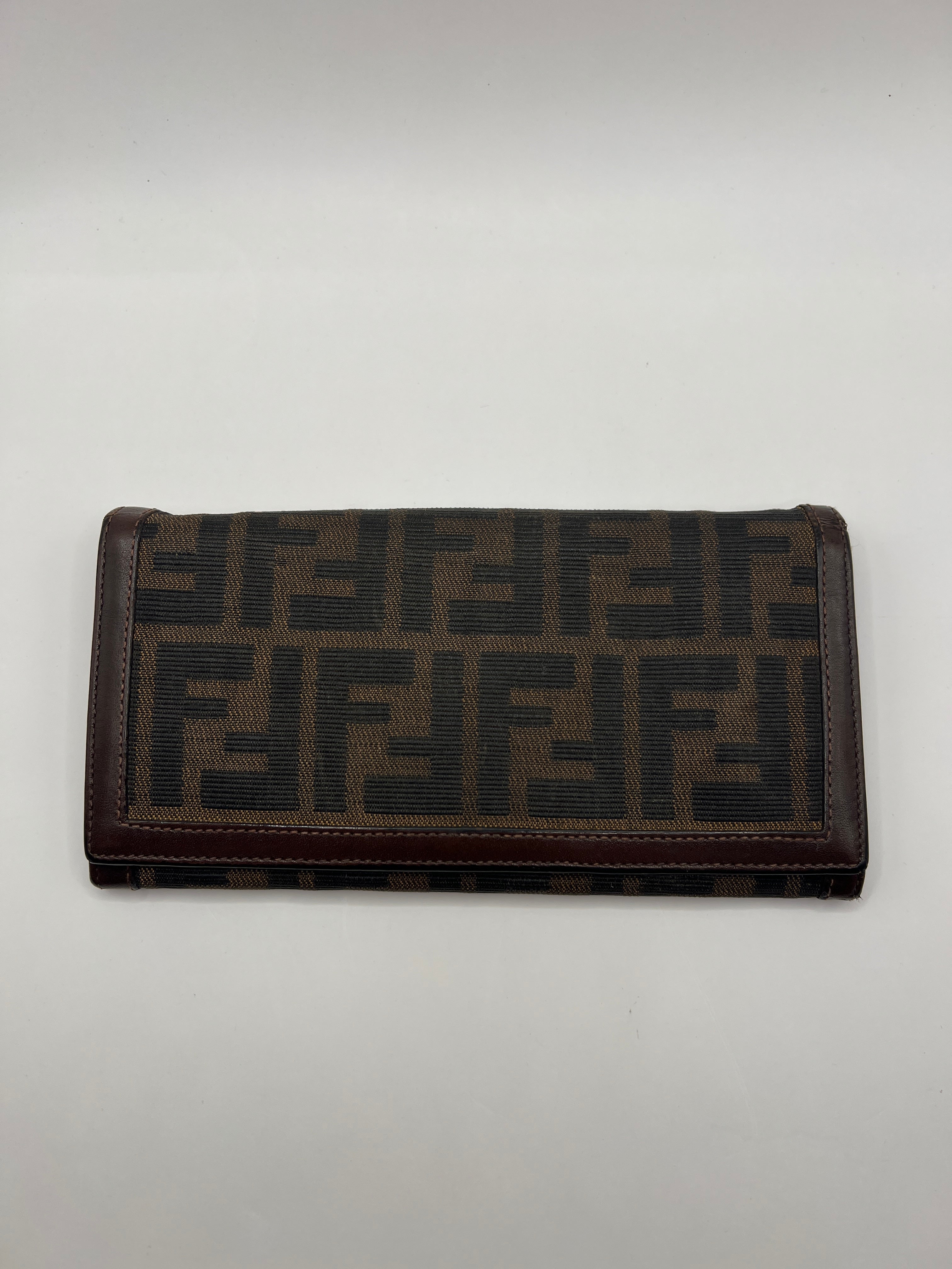 Fendi Zucca Canvas Continental Wallet