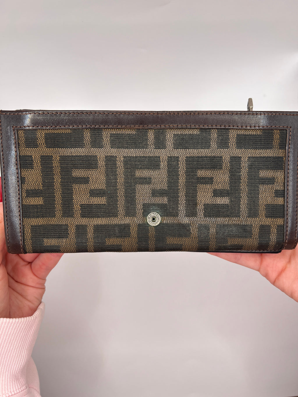 Fendi Zucca Canvas Continental Wallet