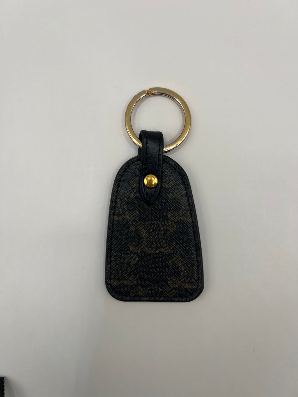 Celine Key Holder in Triomphe Canvas and Calfskin