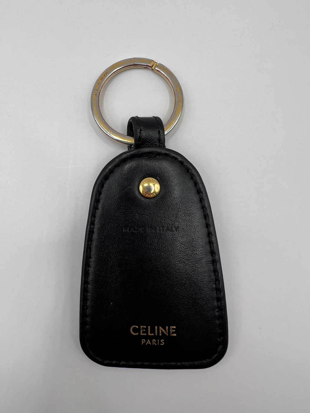 Celine Key Holder in Triomphe Canvas and Calfskin