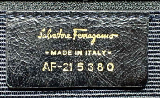 Salvatore Ferragamo Gancini Jacquard/Denim Flap Shoulder Bag