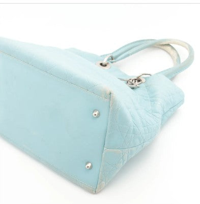 Christian Dior Lady Dior Tote – Powder Blue Cannage Leather