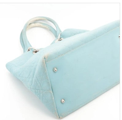 Christian Dior Lady Dior Tote – Powder Blue Cannage Leather