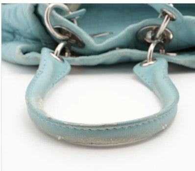 Christian Dior Lady Dior Tote – Powder Blue Cannage Leather
