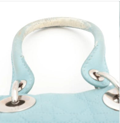 Christian Dior Lady Dior Tote – Powder Blue Cannage Leather