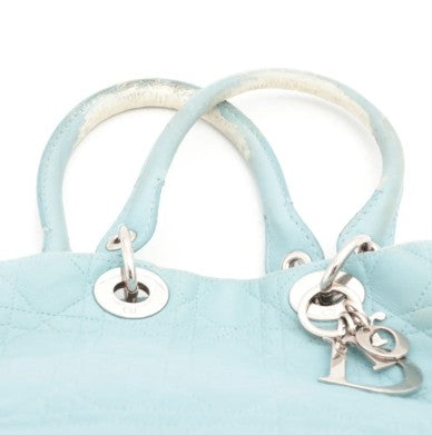 Christian Dior Lady Dior Tote – Powder Blue Cannage Leather