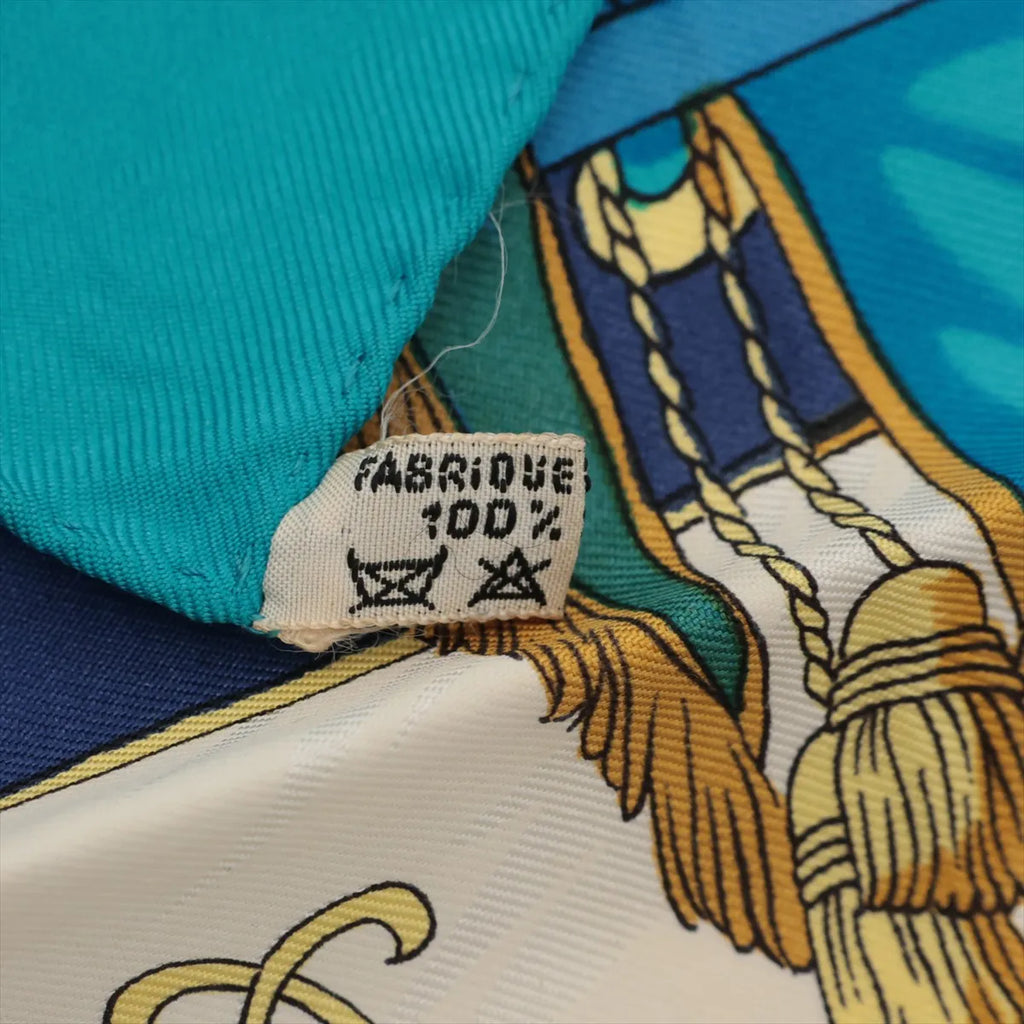 Hermès Silk Carré 90 — "La Galère La Réale" Made in France / 100% Silk