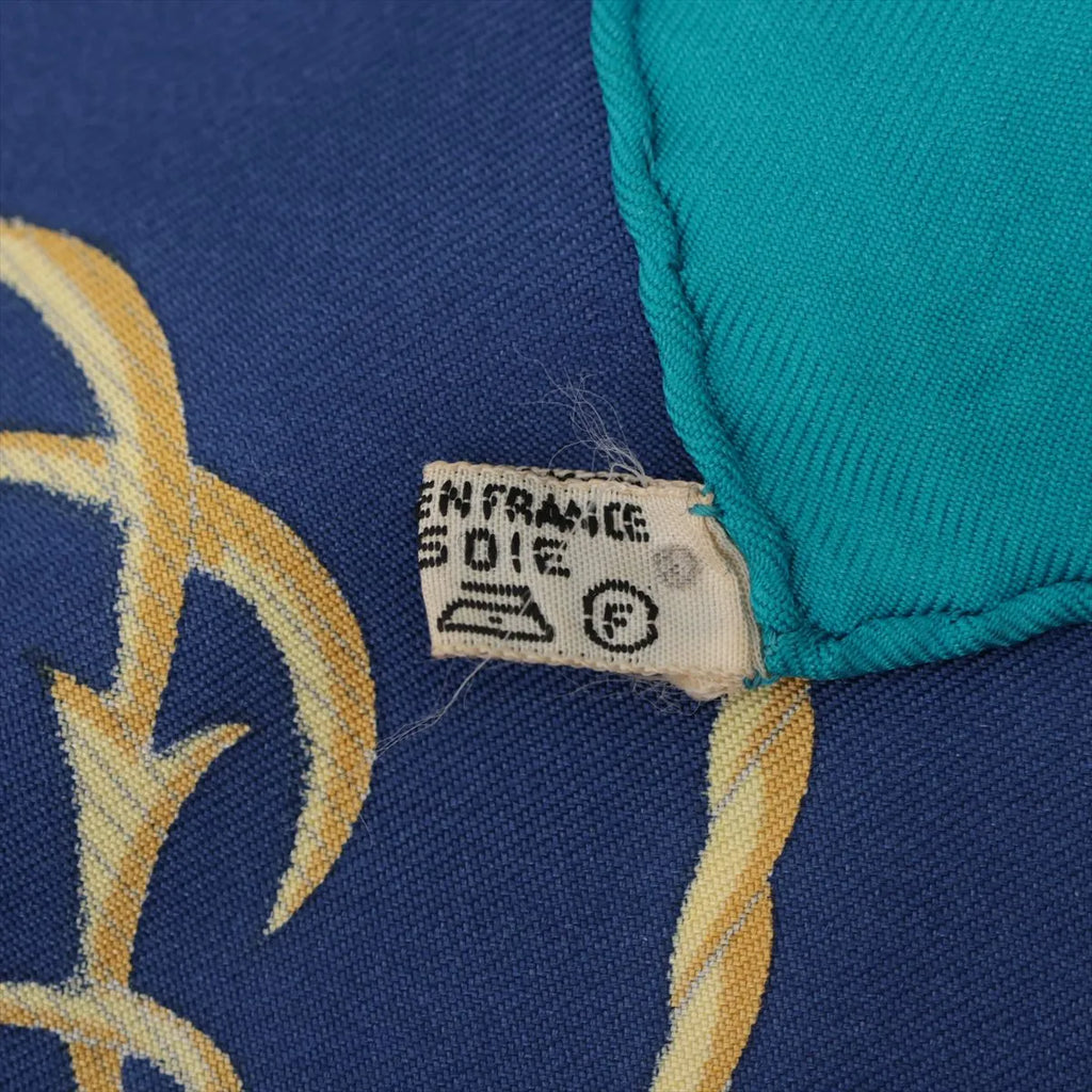 Hermès Silk Carré 90 — "La Galère La Réale" Made in France / 100% Silk