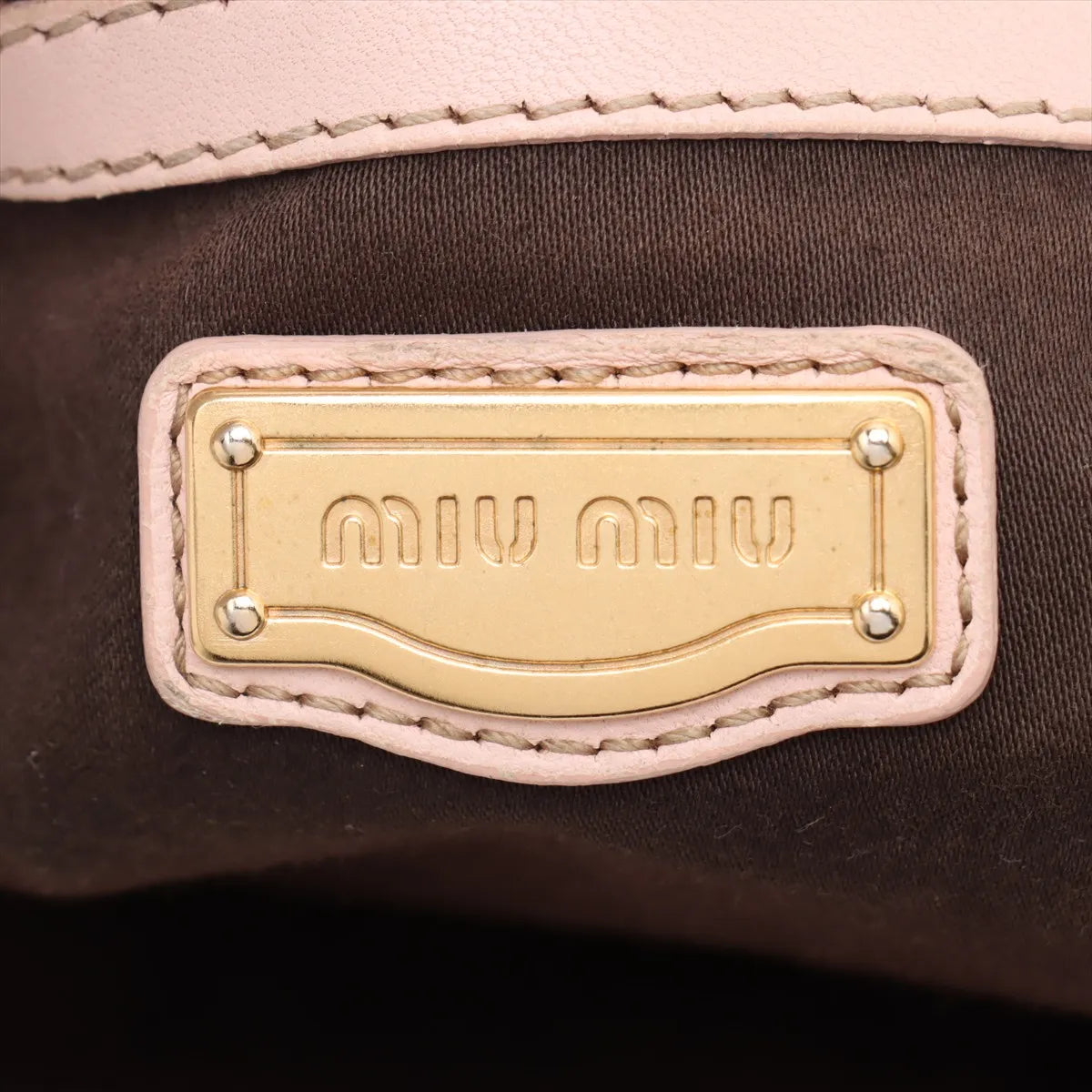Miu Miu Matelassé Leather 2-Way Top Handle — Blush Pink