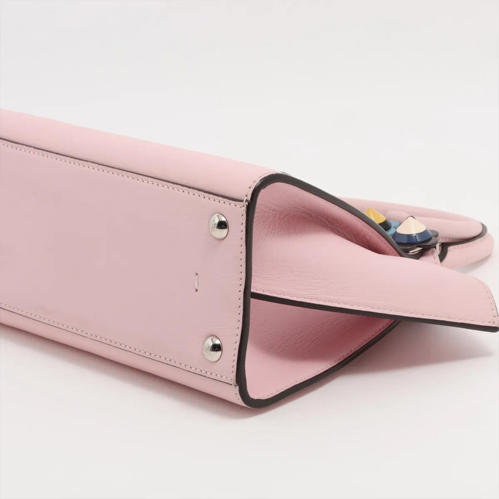 Fendi Petite Trois Jours 2Way Handbag — Pink, Flowerland Studs